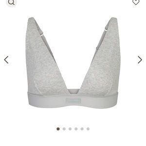 SKIMS PLUNGE BRALETTE LIGHT HEATHER GREY BNWT ~ size 2xl